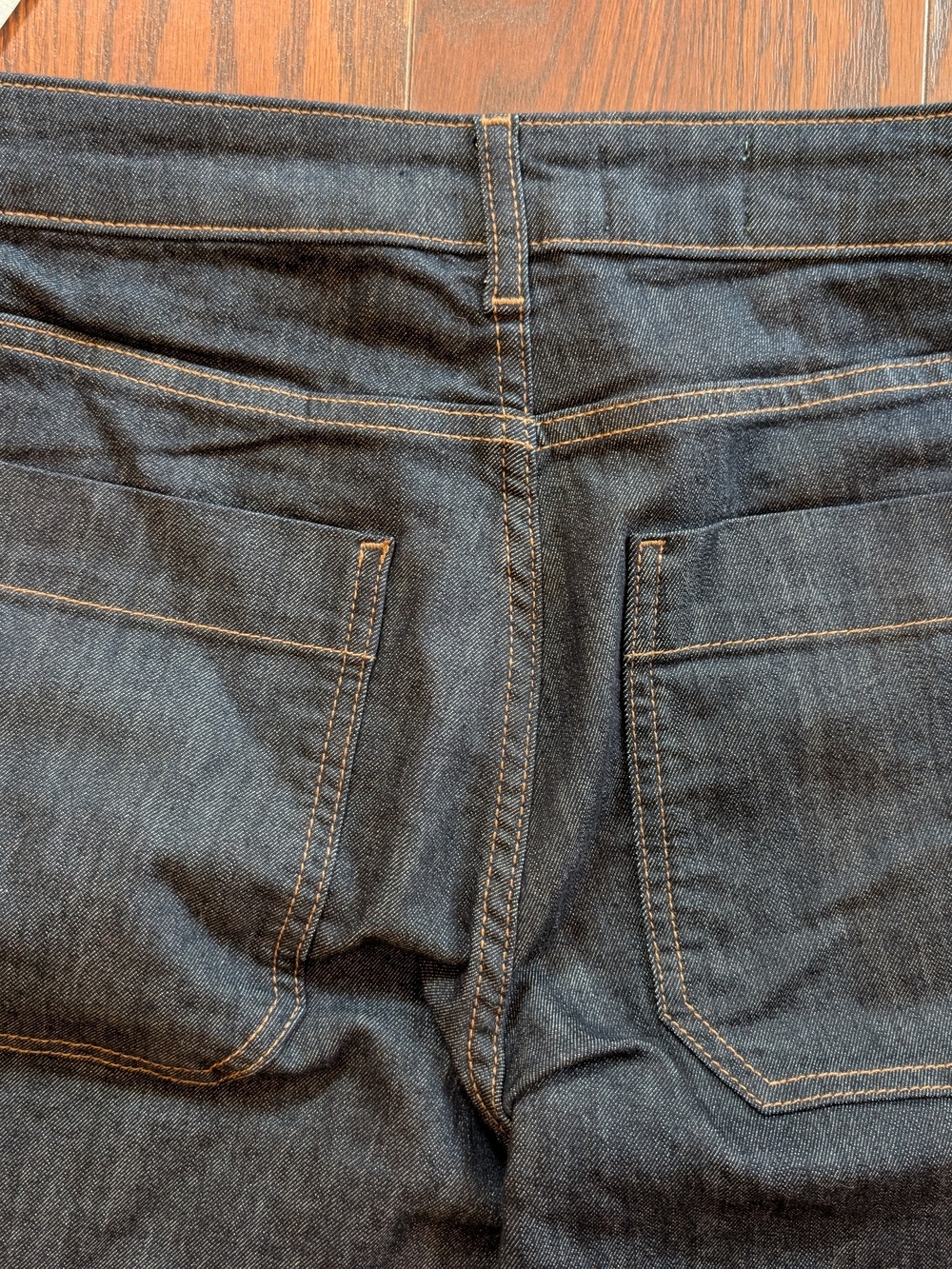Pilcro Anthro New Women's Jeans Dark Indigo Flare Wide Leg Sz 28P Denim - Picture 8 of 12